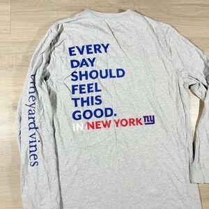 Vineyard Vines New York Giants Every Day Should Feel This Good  T-Shirt Sz L